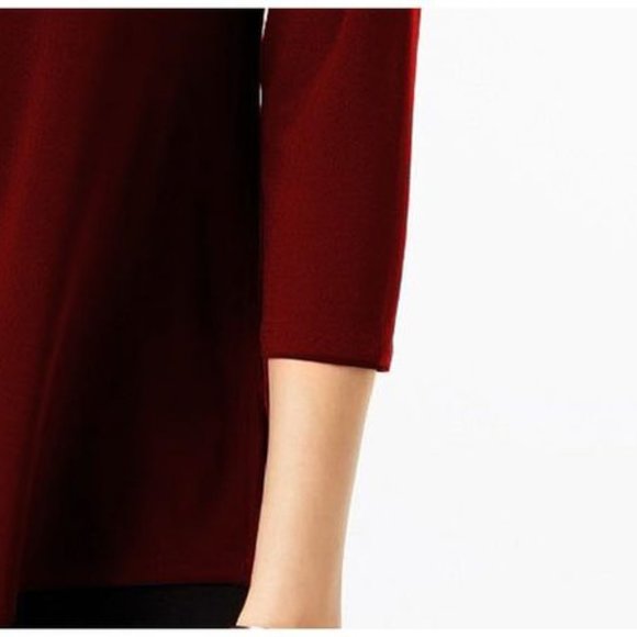 Alfani Keyhole High-Low Top Petite XL - Picture 3 of 4